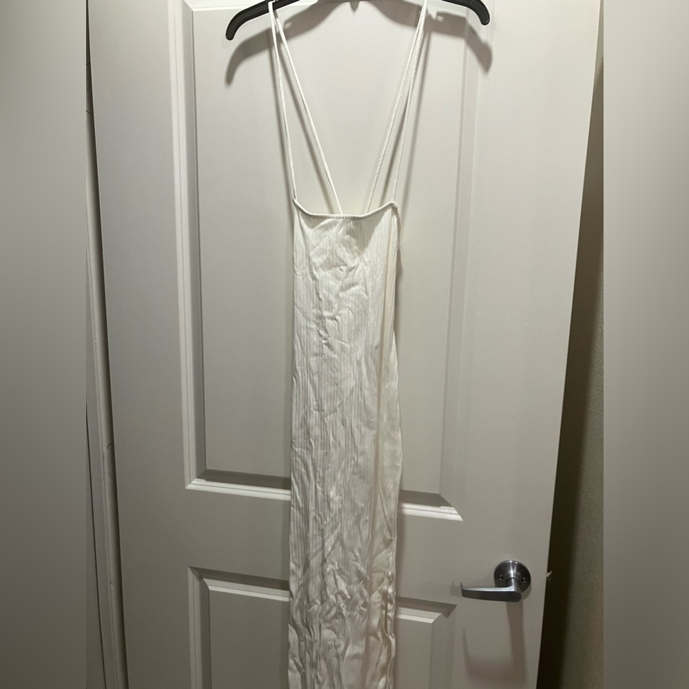 Heart and hips knit dress.  Size-S.  Color-white.  New with tags